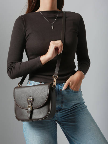 Cross Body Tas Vintage Leder Nat et nin Bruin vintage OLIVIA ander zicht 1